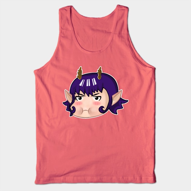 POUTING DEMON GIRL Tank Top by droidmonkey